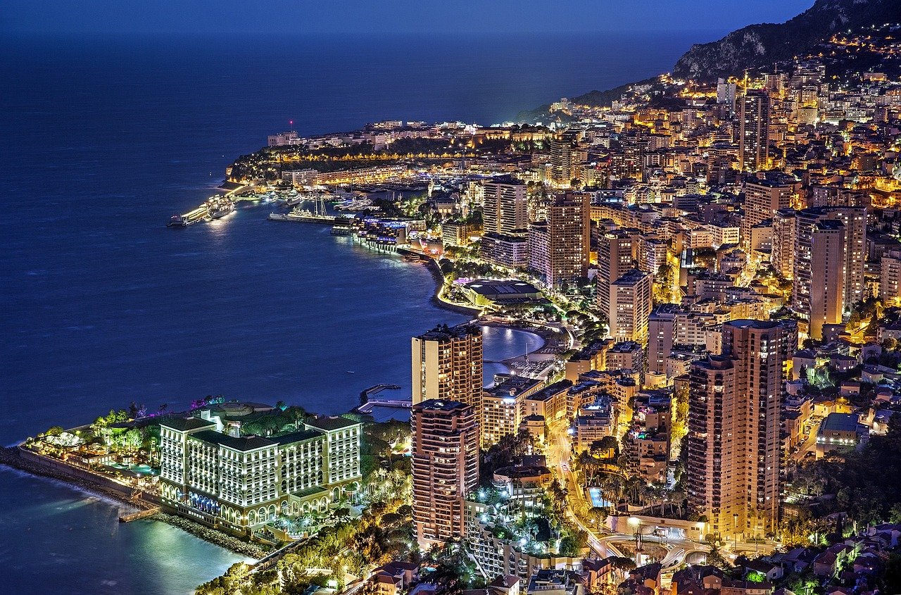 monaco, monte carlo, france, eve, blue hour, illuminated, luxurious, vacations, evening atmosphere, monaco, monaco, monaco, monaco, monaco, monte carlo